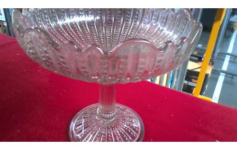 CALICE DESSUS PIED ANTIQUE GLACE