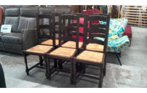CHAISES LOT DE 6