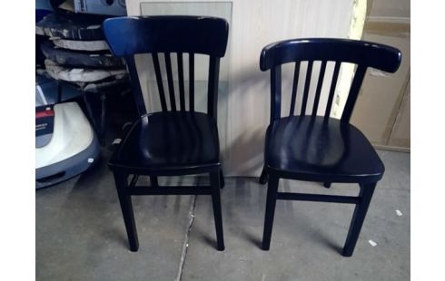 CAFESTOEL ZWART GELAKT X2