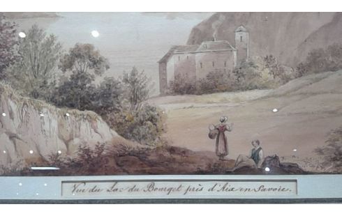 DESSIN PAYSAGE DE  SAVOIE 19 EME