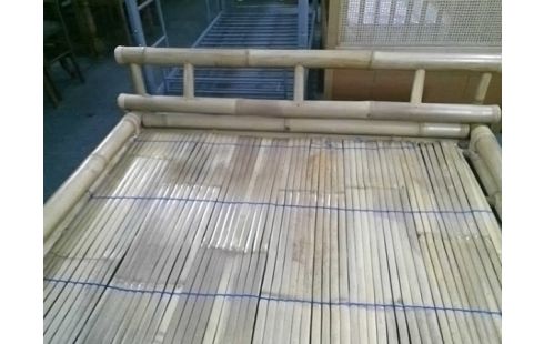 LIT BAMBOU AVEC SOMMIER BAMBOU 140x190