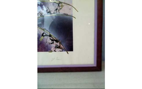 KUNSTDRUCK IR. SIGN. <ST. FRAI> LILA GOLD