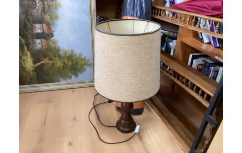 LAMPE BOIS BEIGE