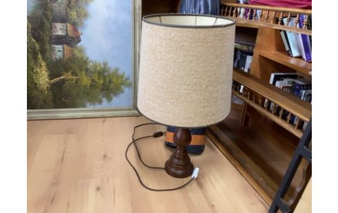 LAMPE BOIS BEIGE