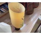 LAMPE JAUNE FLEURIS
