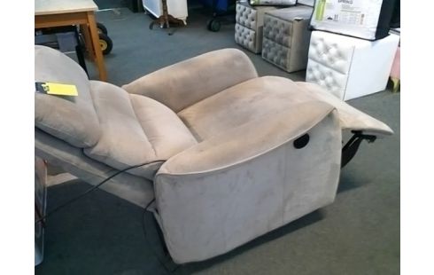 FAUTEUIL RELAX ELECTRIQUE TISSU (QLQS TACHES / TEST OKAY)