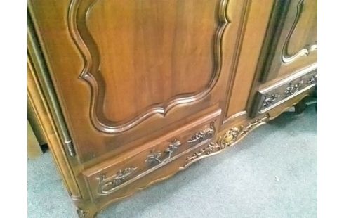 ARMOIRE 2P STYLE LOUIS XV (ETAGERES SANS PENDERIE)