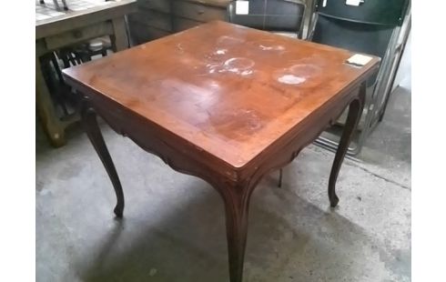 TABLE 80X80 PLIANTE STYLE LOUIS XV (QLQS TACHES)