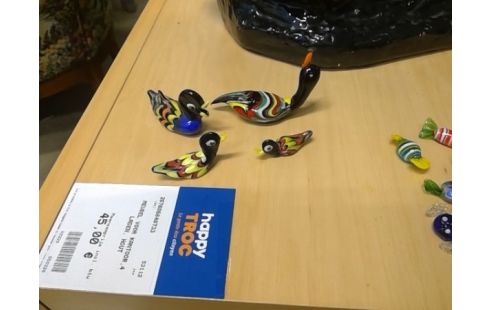 LOT VAN GLAZEN FIGUURTJES MURANO-STYLE