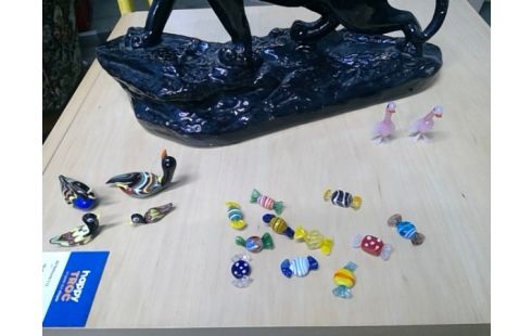 LOT VAN GLAZEN FIGUURTJES MURANO-STYLE