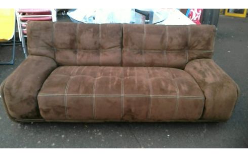 CANAPE MARRON 3 PLACES