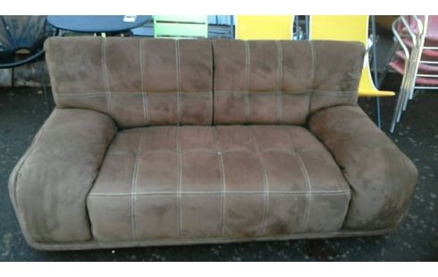 CANAPE MARRON 2 PLACES