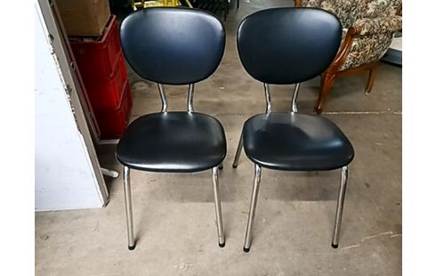 STOEL VINTAGE ZWART PPST.