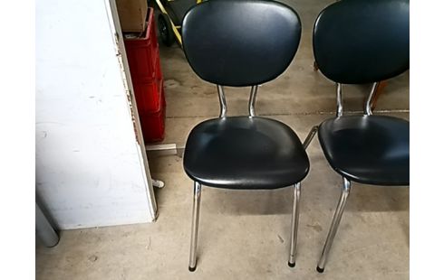 STOEL VINTAGE ZWART PPST.