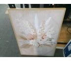 CADRE FLEURS PEINTE