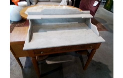 TABLE DE TOILETTE MARBRE BLANC