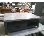 TABLE BASSE MODERNE GRIS 1 TIROIR