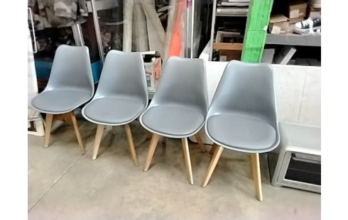 4 CHAISES MODERNE STYLE SCANDINAVE