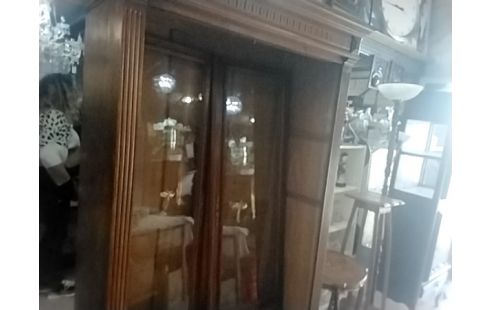 BIBLIOTHEQUE VITREE 2 PORTES CLE