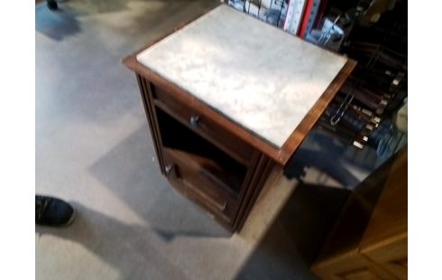 CHEVET 1T1P1N DESSUS MARBRE BLANC