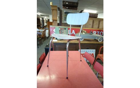 CHAISE FORMICA BLANC