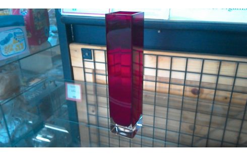 HRAND VASE ROUGE VERRE DE MURANO ?