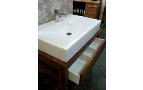 WASCHTISCH WEISS 1-SCH. M. UNTERSCHR.