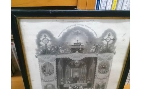 CADRE RELIGION BORD NOIR