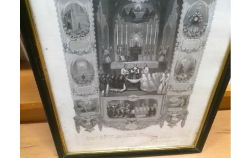 CADRE RELIGION BORD NOIR