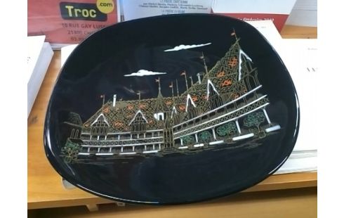 ASSIETTE DECO LONGWY GRAND FEU BATIMENT