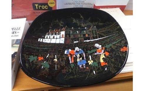 ASSIETTE DECO LONGWY GRAND FEU CHATEAU