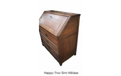 SECRETAIRE ANTIQUE CHENE 3 TIROIRS