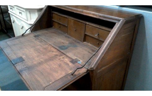 SECRETAIRE ANTIQUE CHENE 3 TIROIRS