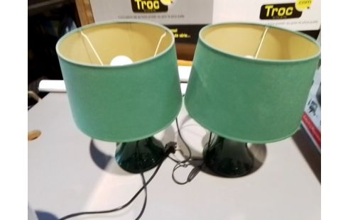 LAMPE VERTE LA PAIRE