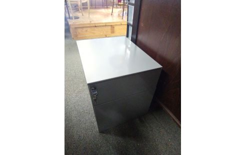 CAISSON DE BUREAU METAL GRIS +CLE