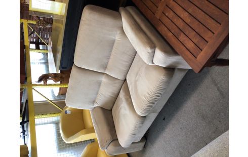 CANAPE 2 PLACES TISSU BEIGE