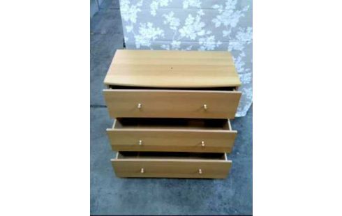 KOMMODE BUCHE FURNIERT 3 SCHUBLADEN