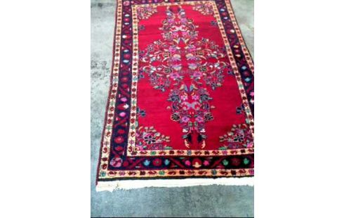 TEPPICH ROT GEMUSTERT FLORAL