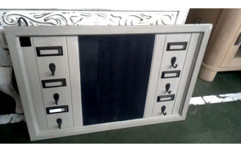 PORTE MANTEAU MURAL GRIS, , ASSIETTE