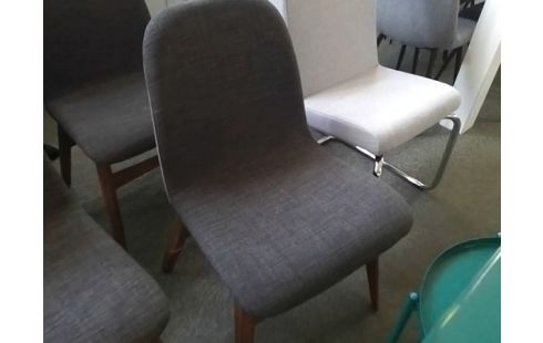 CHAISE MODERNE TISSU GRIS