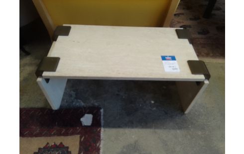 TABLE DE SALON TRAVERTIN DESIGN VINTAGE