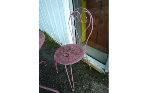 CHAISE DE JARDIN METAL