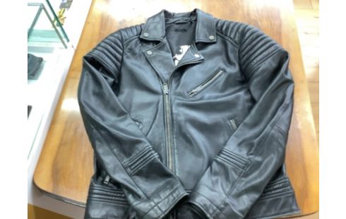 VESTE EN CUIR IKKS TAILLE L