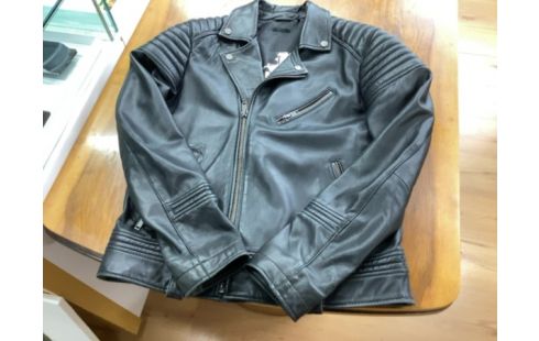 VESTE EN CUIR IKKS TAILLE L