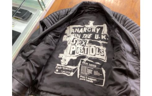 VESTE EN CUIR IKKS TAILLE L