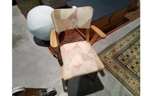 CHAISE BRIDGE BOIS ET TISSU