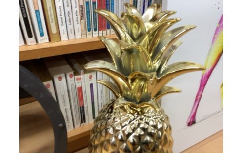 DECORATION ANANAS DORE