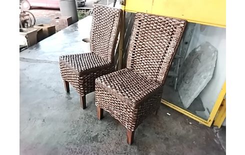CHAISES TRESSÉE  LE LOT DE 6