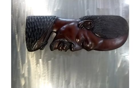 DECORATION MURALE MASQUE AFRICAIN 66CM ÉBÈNE