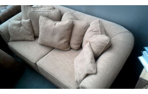 SESSEL 1 2 PLÄTZE KAFFEEFARBEN STOFF